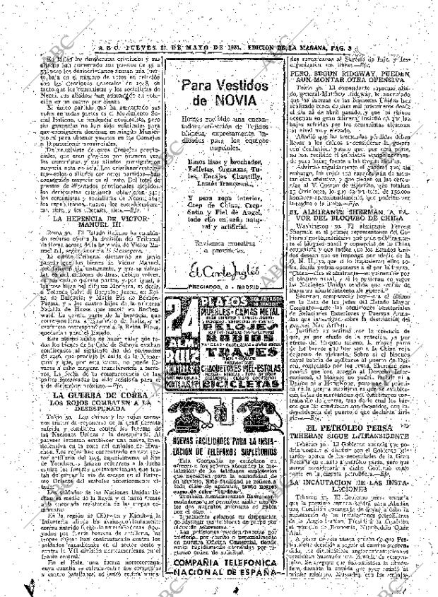 ABC MADRID 31-05-1951 página 8