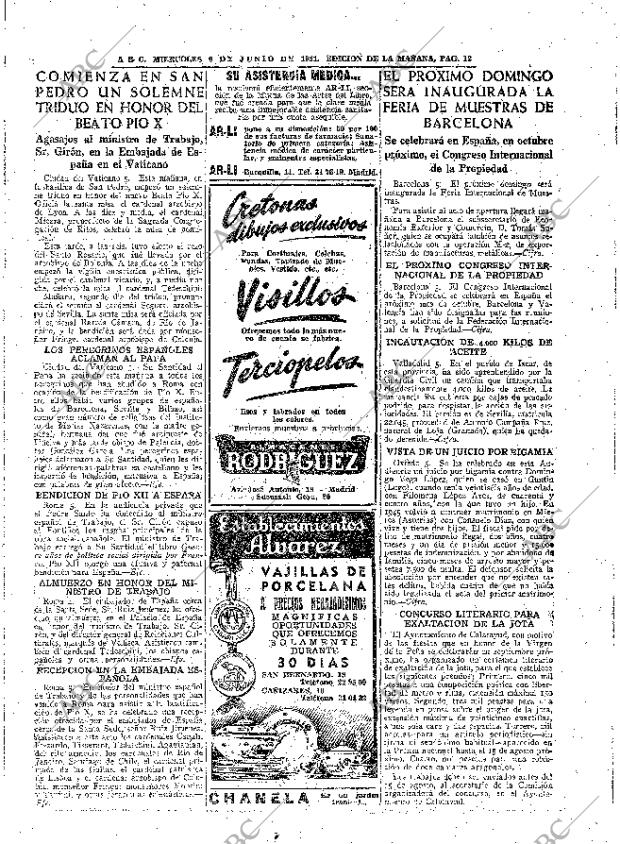 ABC MADRID 06-06-1951 página 12