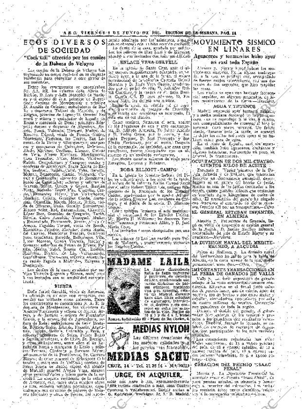 ABC MADRID 08-06-1951 página 14