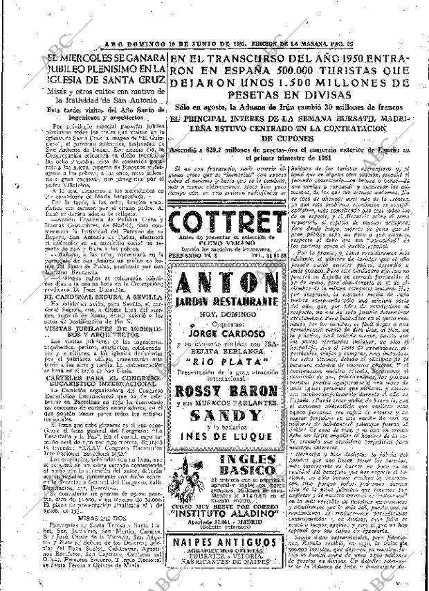 ABC MADRID 10-06-1951 página 25
