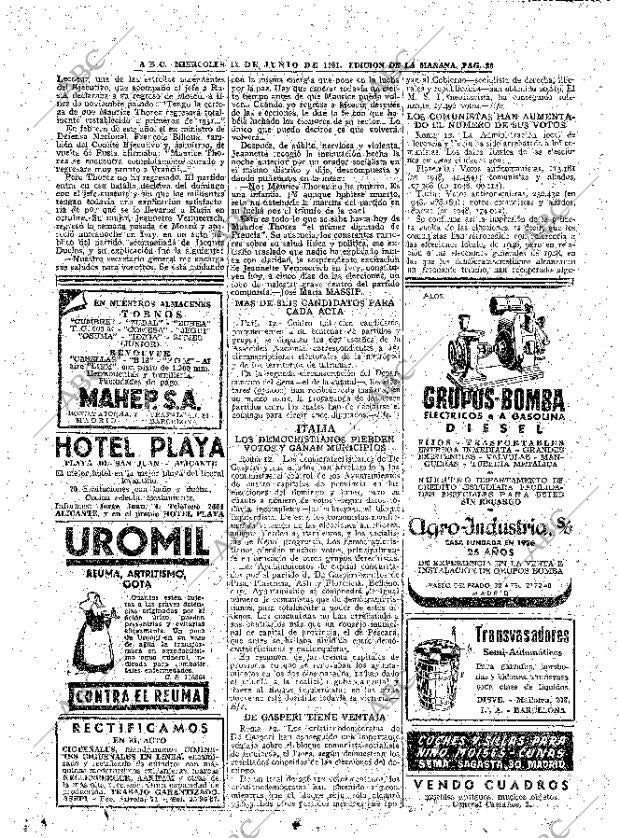 ABC MADRID 13-06-1951 página 20