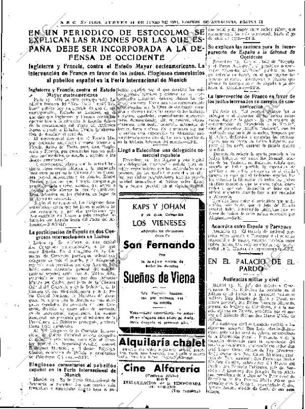 ABC SEVILLA 14-06-1951 página 11