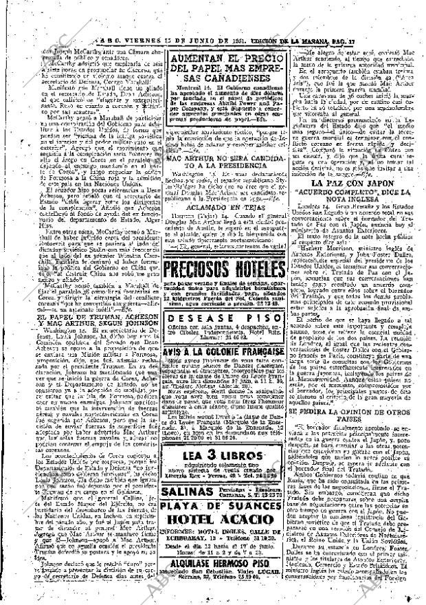 ABC MADRID 15-06-1951 página 17