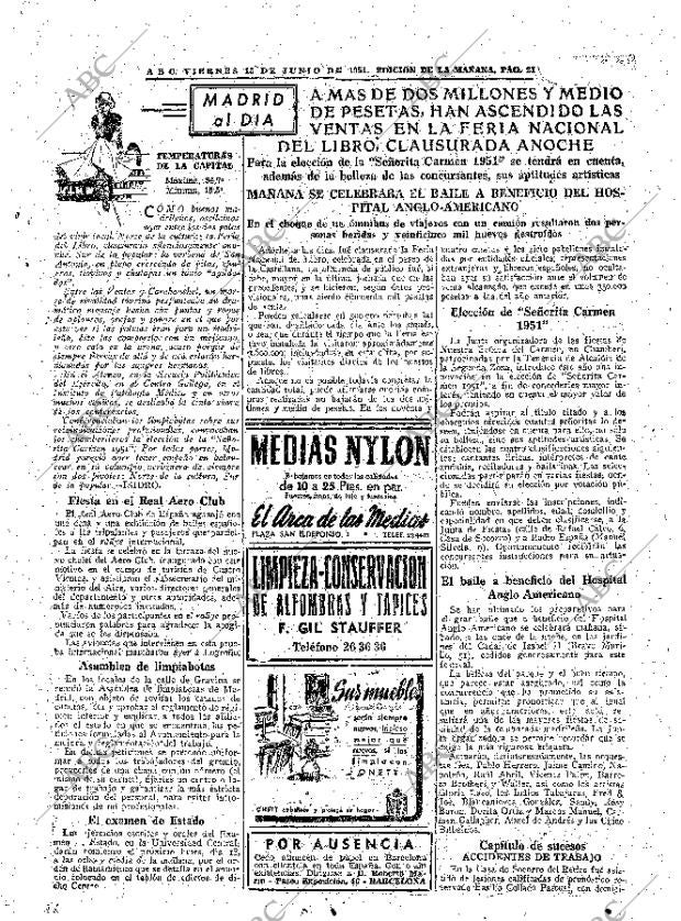 ABC MADRID 15-06-1951 página 21