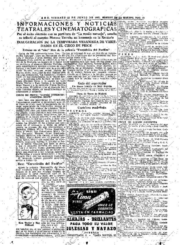ABC MADRID 15-06-1951 página 31