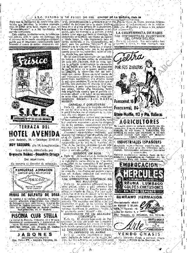 ABC MADRID 16-06-1951 página 20