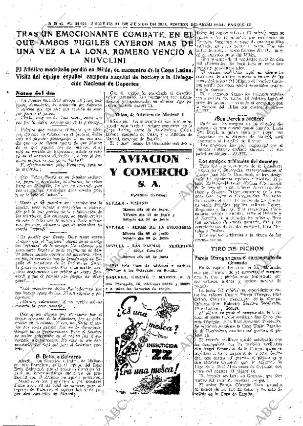 ABC SEVILLA 21-06-1951 página 17