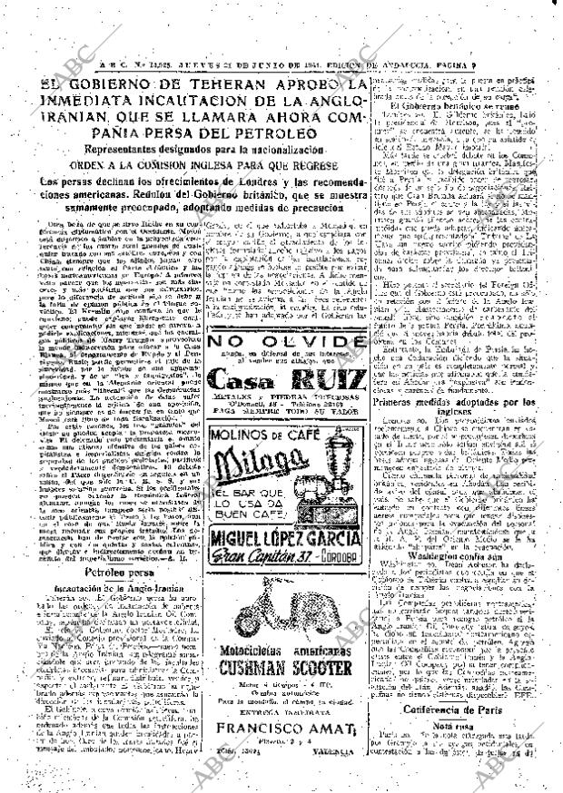 ABC SEVILLA 21-06-1951 página 9