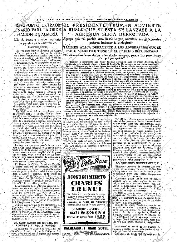 ABC MADRID 26-06-1951 página 21
