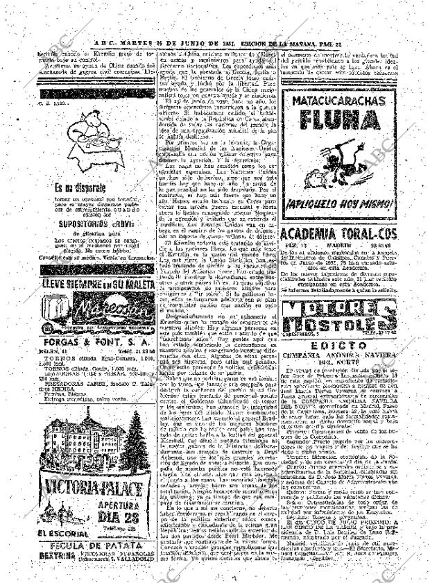 ABC MADRID 26-06-1951 página 22