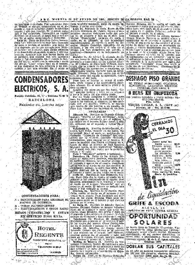 ABC MADRID 26-06-1951 página 28