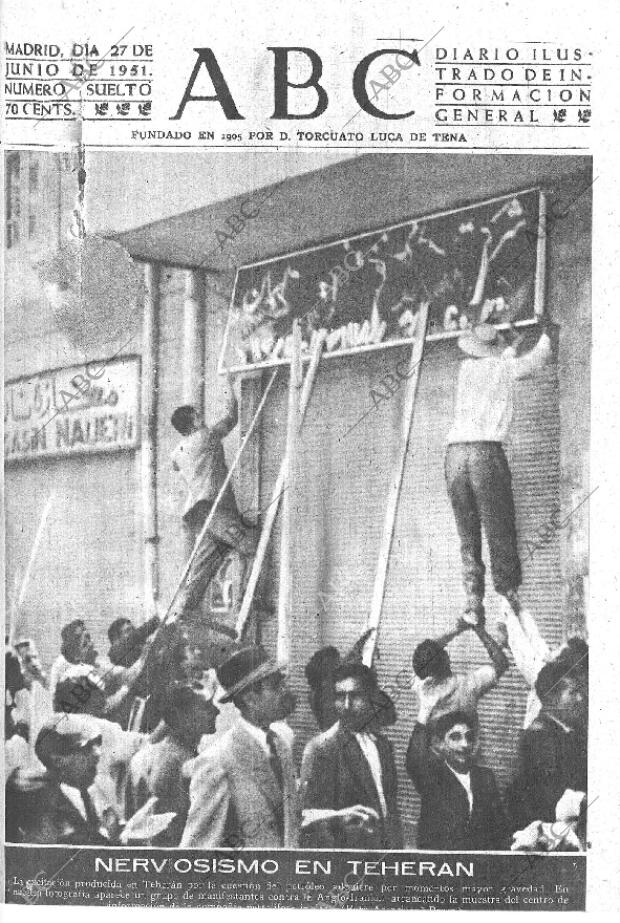 ABC MADRID 27-06-1951 página 1