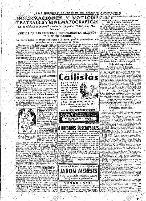 ABC MADRID 27-06-1951 página 19