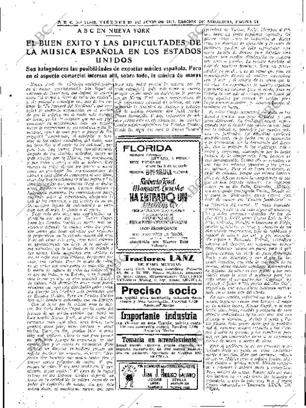 ABC SEVILLA 29-06-1951 página 11