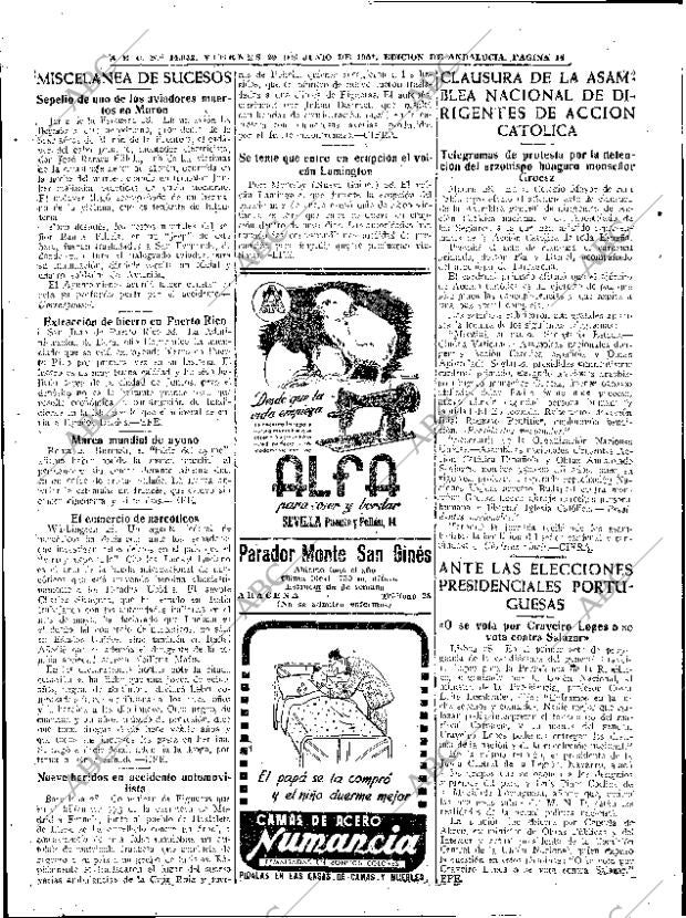 ABC SEVILLA 29-06-1951 página 14