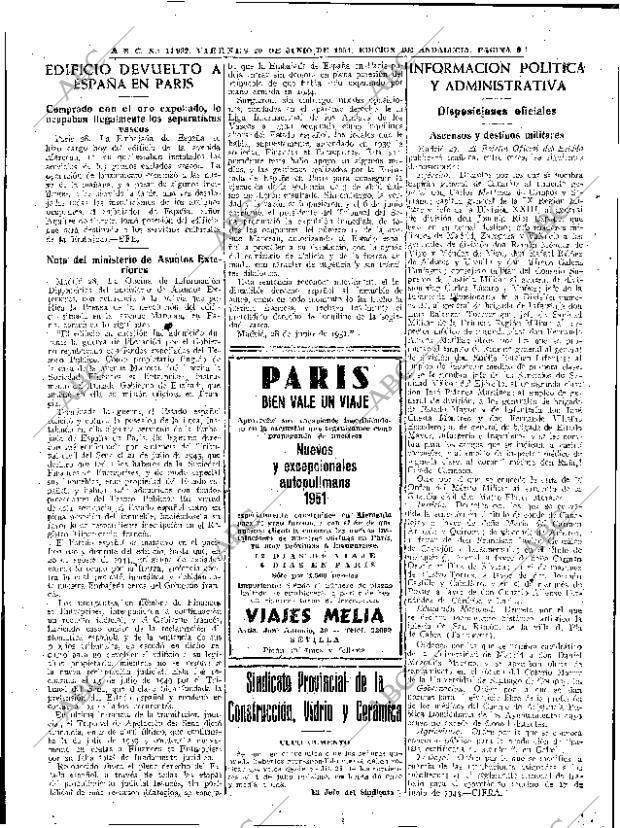 ABC SEVILLA 29-06-1951 página 8