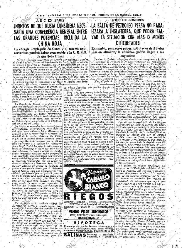 ABC MADRID 07-07-1951 página 9