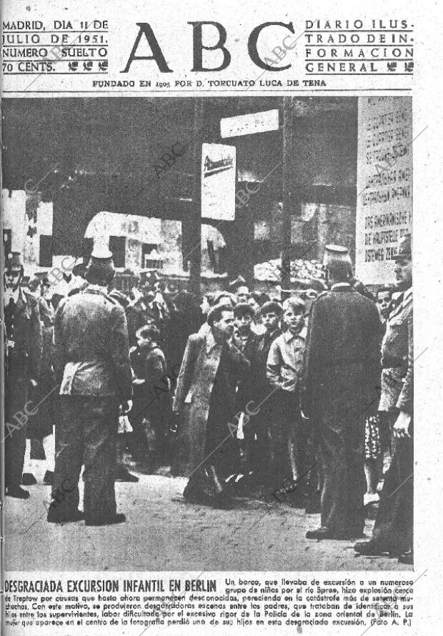 ABC MADRID 11-07-1951 página 1