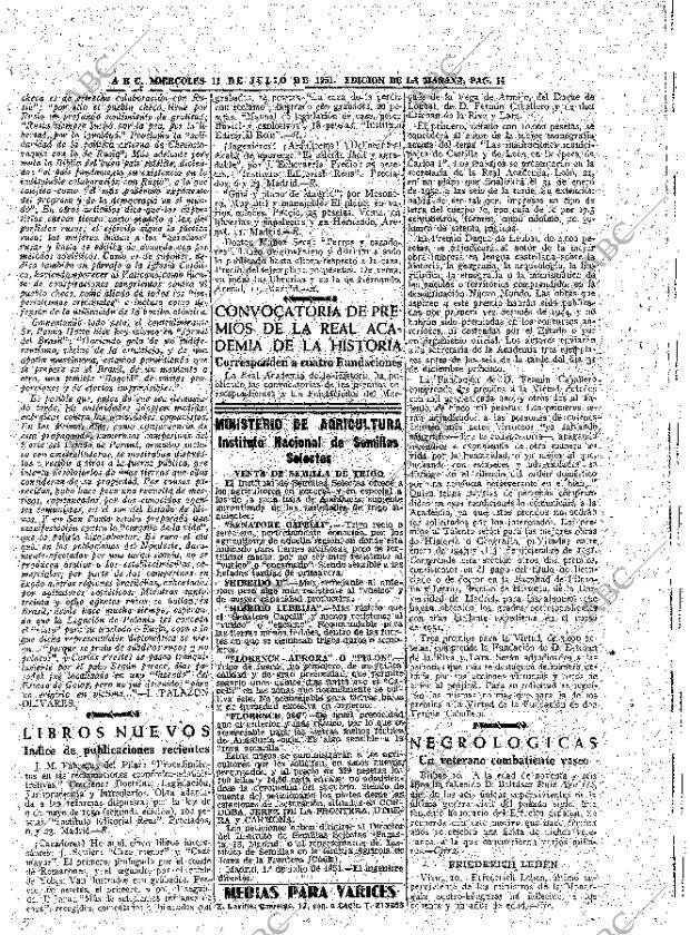 ABC MADRID 11-07-1951 página 14