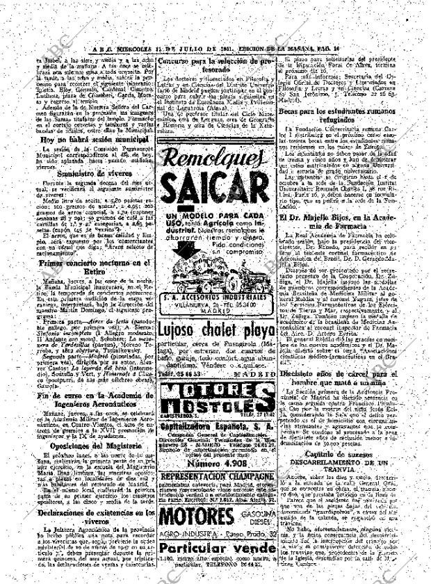 ABC MADRID 11-07-1951 página 16