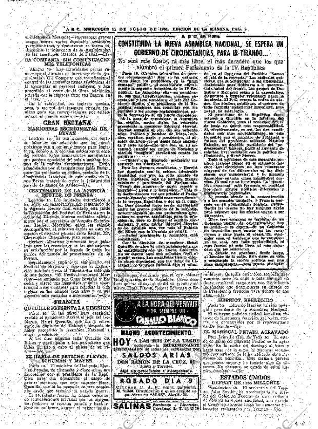 ABC MADRID 11-07-1951 página 9