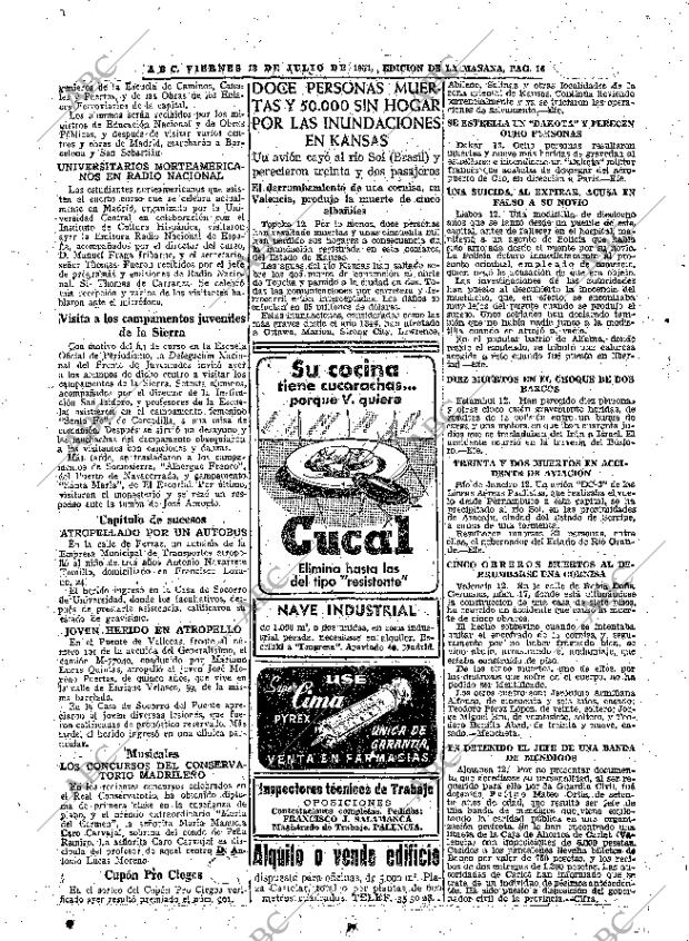 ABC MADRID 13-07-1951 página 16