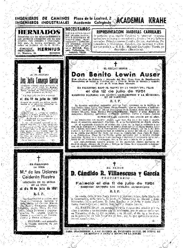 ABC MADRID 13-07-1951 página 23