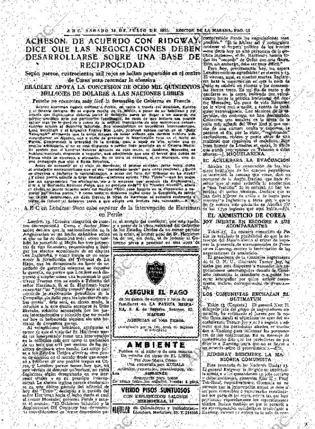 ABC MADRID 14-07-1951 página 11