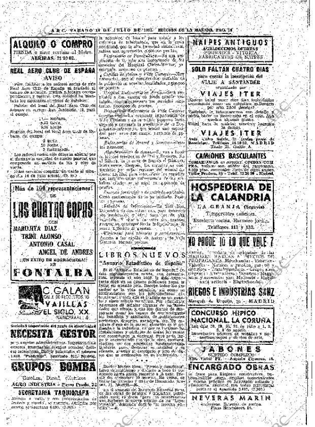 ABC MADRID 14-07-1951 página 14