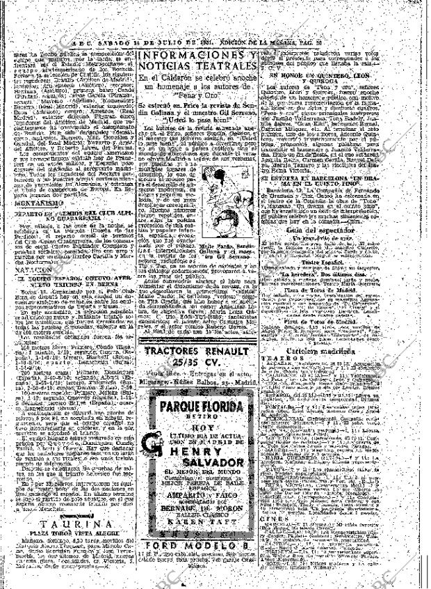 ABC MADRID 14-07-1951 página 20