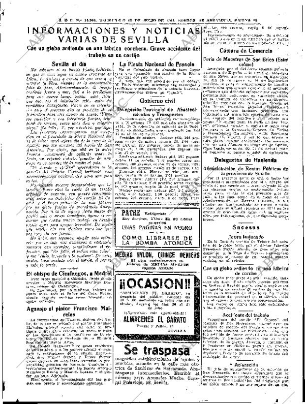 ABC SEVILLA 15-07-1951 página 15