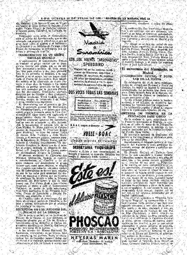 ABC MADRID 19-07-1951 página 12