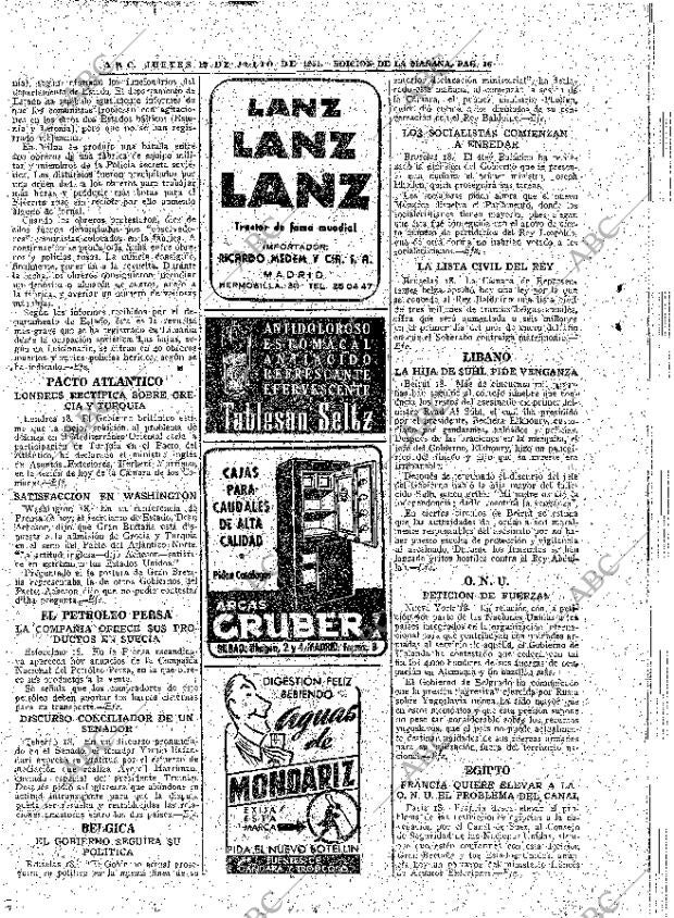 ABC MADRID 19-07-1951 página 16