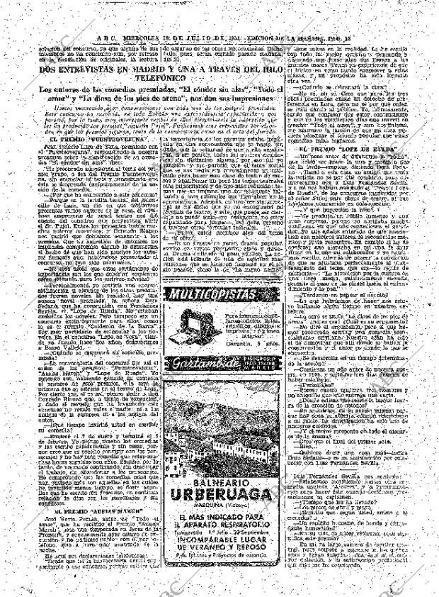 ABC MADRID 19-07-1951 página 18
