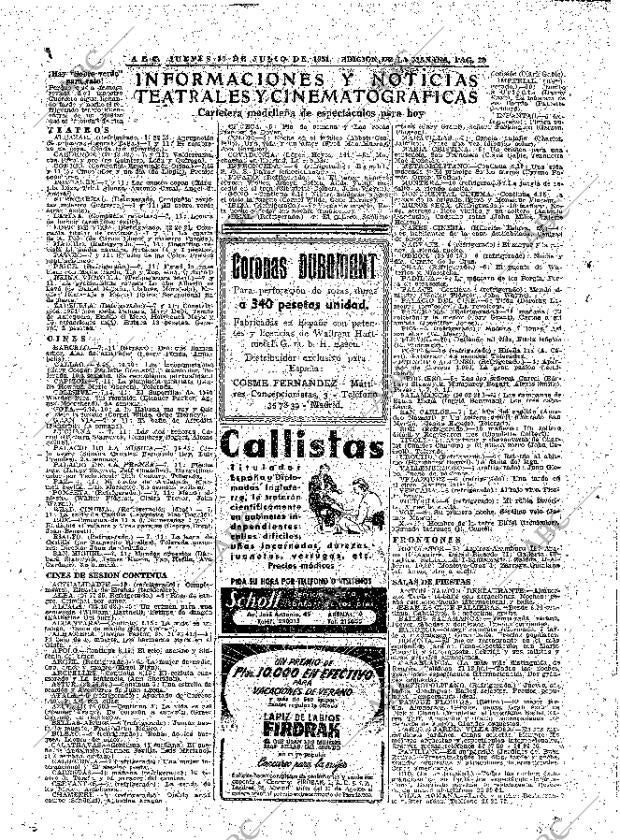 ABC MADRID 19-07-1951 página 20