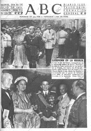 ABC MADRID 20-07-1951 página 1