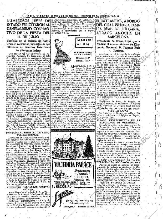 ABC MADRID 20-07-1951 página 14
