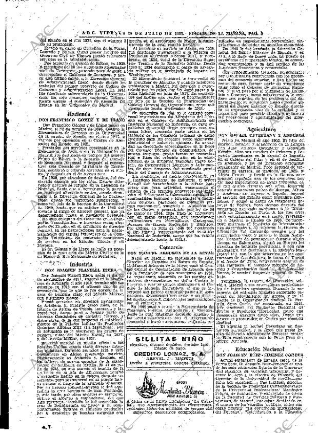 ABC MADRID 20-07-1951 página 9