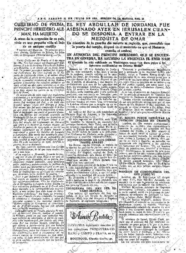 ABC MADRID 21-07-1951 página 11
