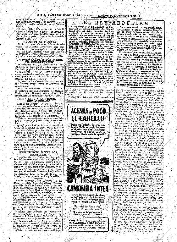 ABC MADRID 21-07-1951 página 12