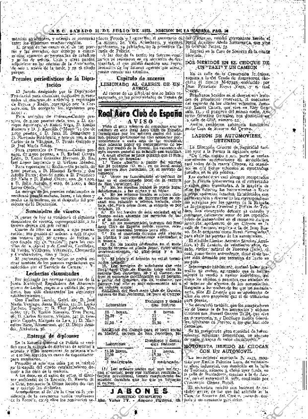 ABC MADRID 21-07-1951 página 20