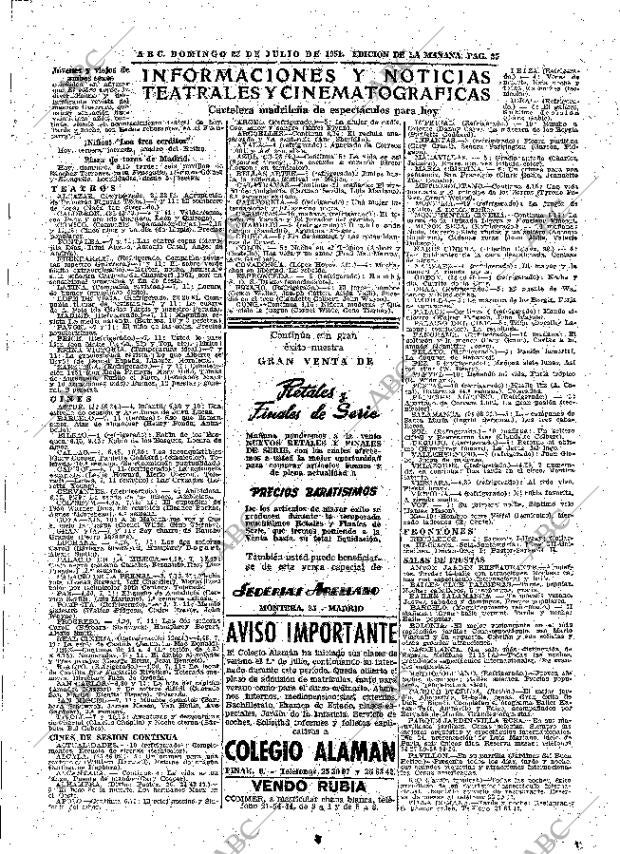 ABC MADRID 22-07-1951 página 25