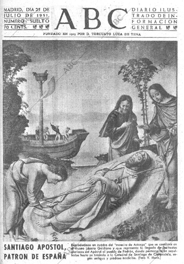 ABC MADRID 25-07-1951 página 1