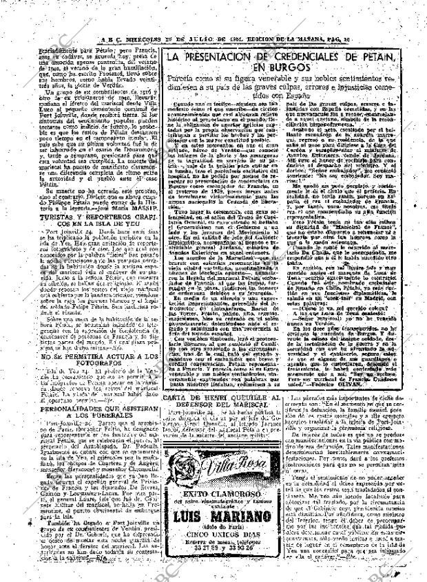 ABC MADRID 25-07-1951 página 10