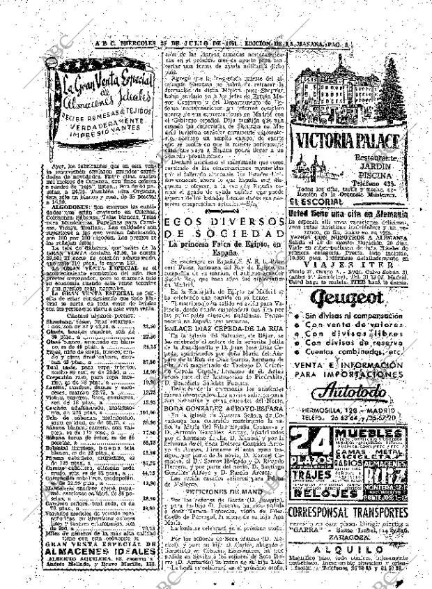 ABC MADRID 25-07-1951 página 8