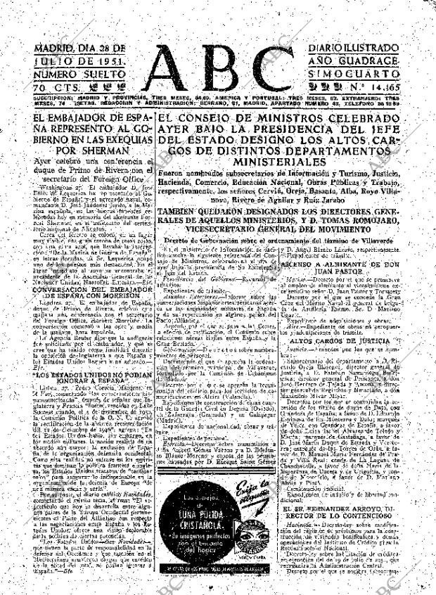 ABC MADRID 28-07-1951 página 7