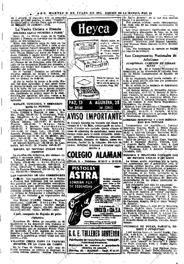 ABC MADRID 31-07-1951 página 16