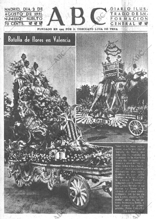 ABC MADRID 02-08-1951 página 1