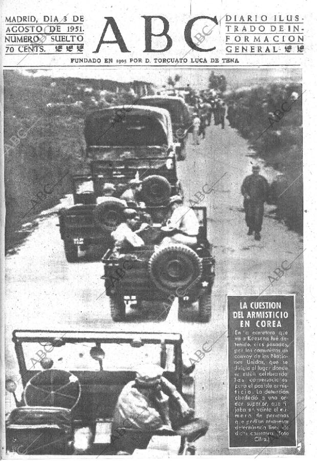 ABC MADRID 03-08-1951 página 1