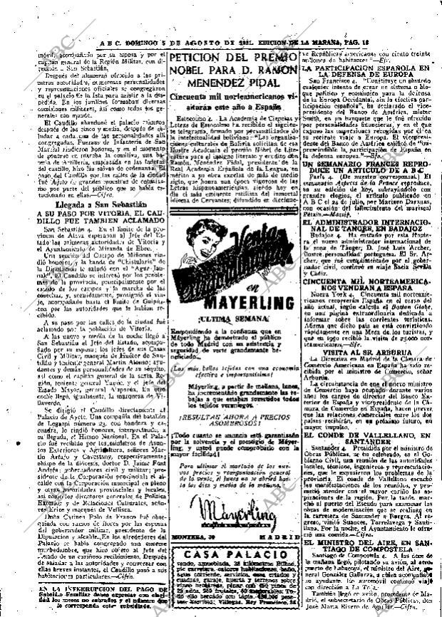 ABC MADRID 05-08-1951 página 18